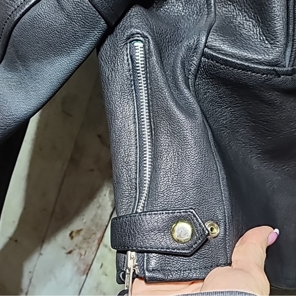 Tannery West Black leather Jacket. NWOT. XL Slimfit - Picture 8 of 10